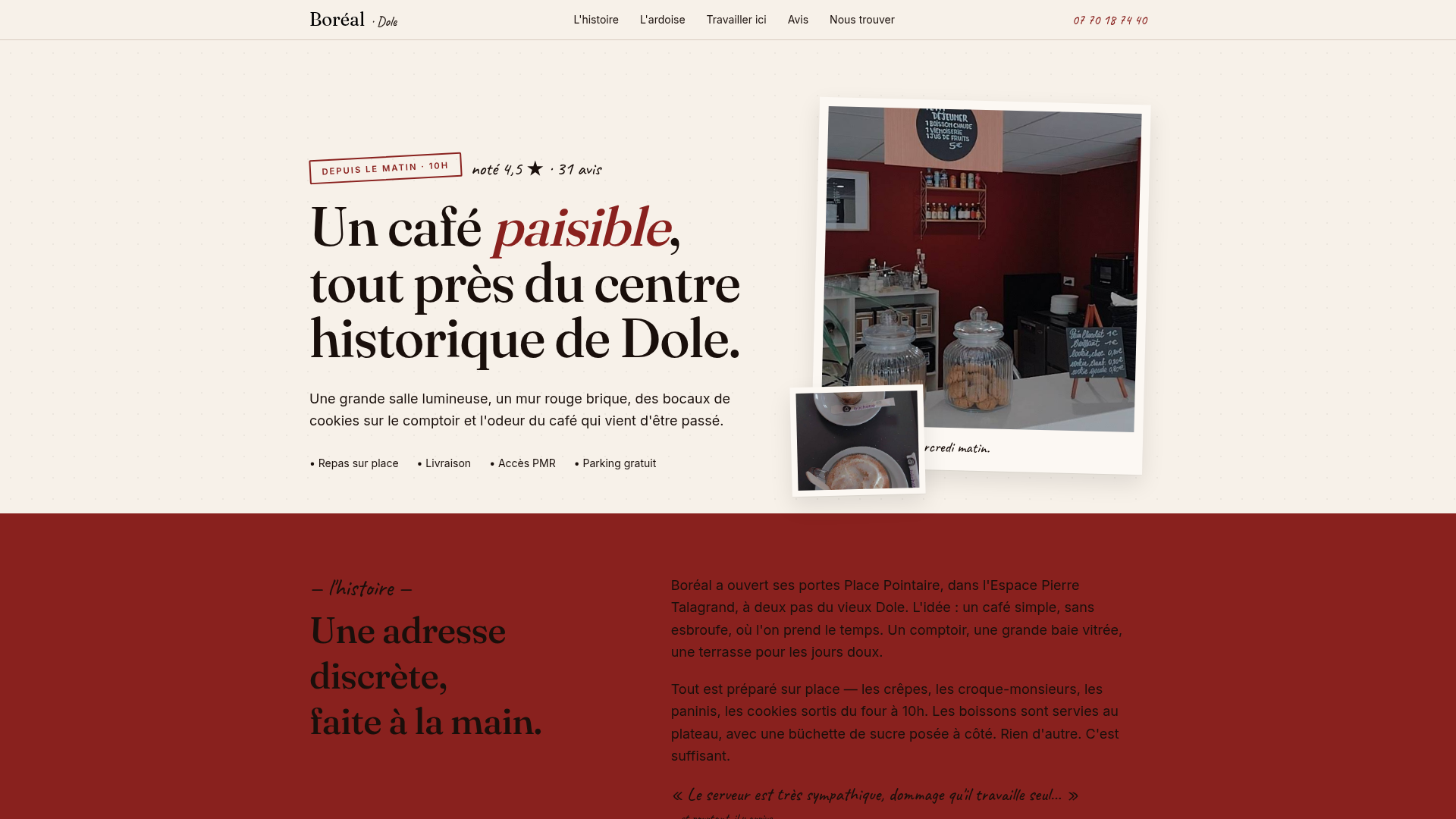 Aperçu du site Boréal