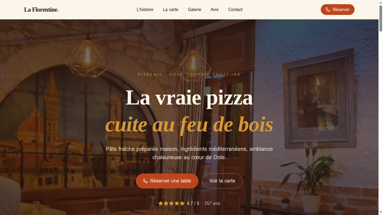 Aperçu du site La Florentine